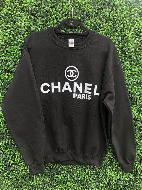 vintage chanel sweatshirt|vintage bootleg chanel sweatshirt.